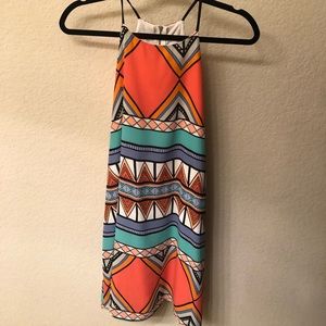 Multi pattered boutique dress